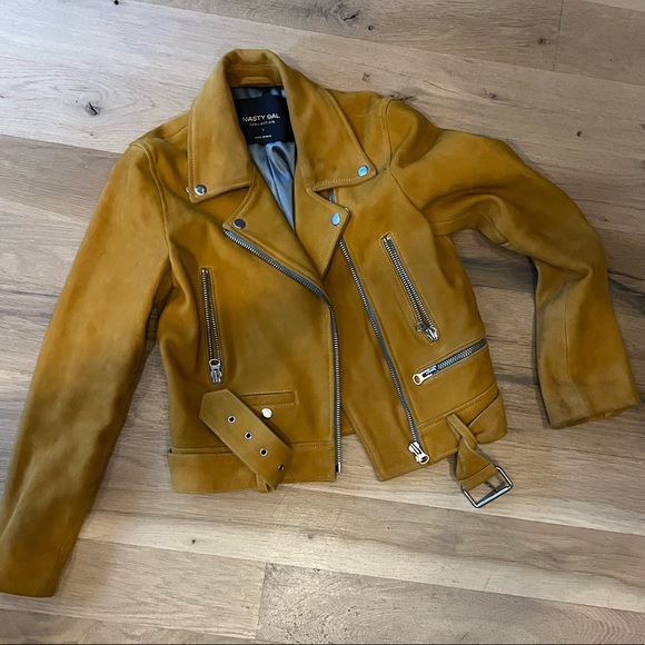 Nasty Gal Collection Suede Yellow Jacket - Picture 5 of 7